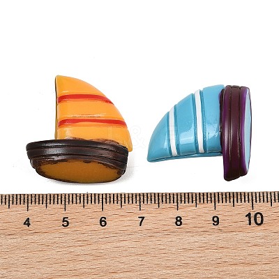 Resin Sailboat Miniature Ornaments RE-CBA17C4-19-1