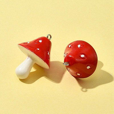 10Pcs Opaque Resin Pendants RESI-FS0001-63-1