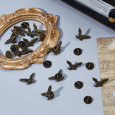 15Pcs Alloy Brooch JEWB-DC0006-49AB-1