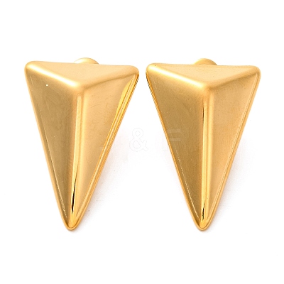 Ion Plating(IP) 304 Stainless Steel Stud Earrings EJEW-G395-13G-1