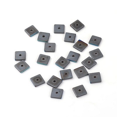 Electroplated Non-magnetic Synthetic Hematite Beads Strands G-P408-M-1