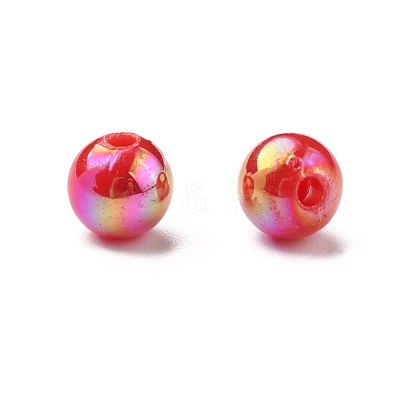 Opaque Acrylic Beads X-PL424-1