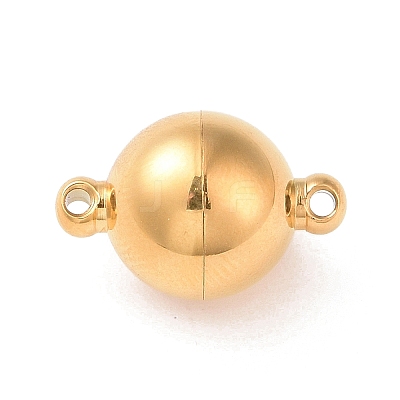 304 Stainless Steel Magnetic Clasps with Loops STAS-E049-12A-1