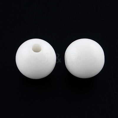 Round Opaque Acrylic Beads SACR-R865-8mm-11-1