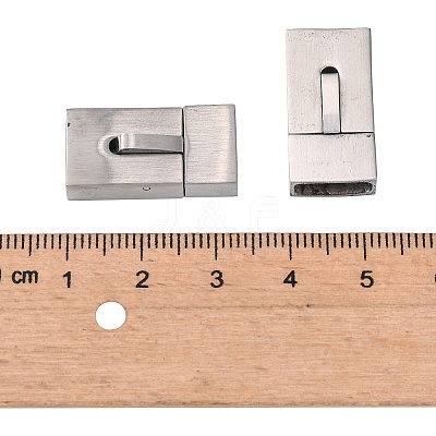 Tarnish Resistant 304 Stainless Steel Bayonet Clasps X-STAS-P180-38P-1