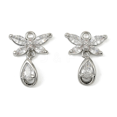Brass Micro Pave Cubic Zirconia Pendants LS-KK-C107-18A-P-1