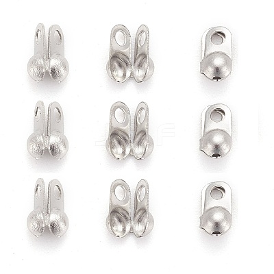 Tarnish Resistant 304 Stainless Steel Bead Tips LS-X-STAS-R063-20-1