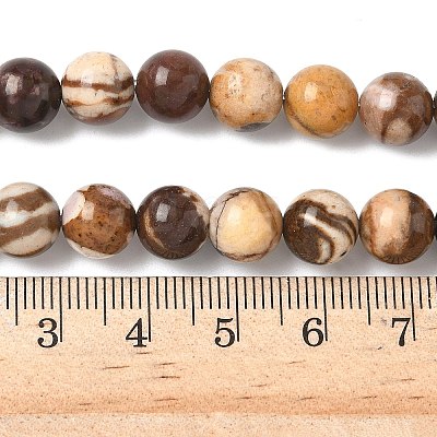 Natural Australian Agate Round Bead Strands G-M272-02-8mm-1