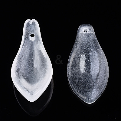 Transparent Baking Paint Glass Pendants DGLA-N002-001A-B03-1