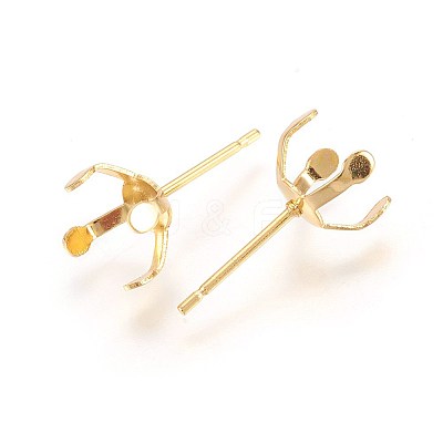 304 Stainless Steel Stud Earring Findings X-STAS-L219-03D-G-1