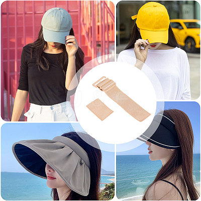 24 Sets Polyester Adjustable Hat Elastic Band DIY-CA0006-86-1
