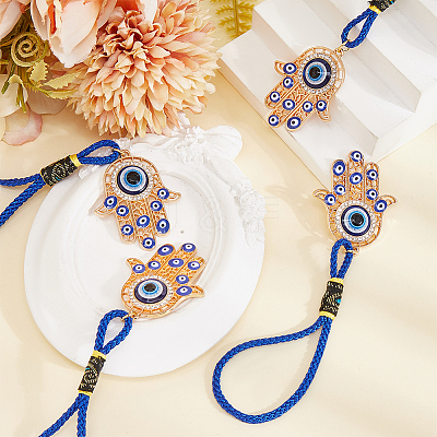4Pcs Alloy Enamel Pendant Decoration HJEW-CP00031-1