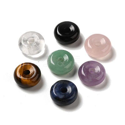 Natural Mixed Gemstone European Pendants G-M397-01-1