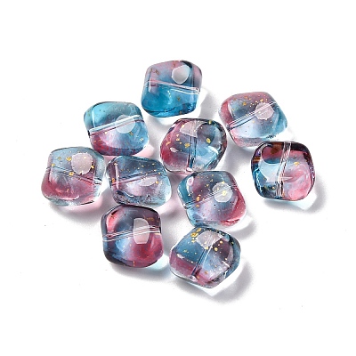 Baking Paint Transparent Glass Beads X1-DGLA-C004-02B-1