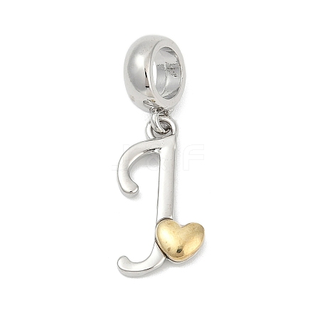 Brass European Dangle Charms LS-KK-Z097-01J-GP-1