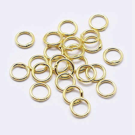 925 Sterling Silver Soldered Closed Jump Rings STER-F036-03G-0.7x4-1
