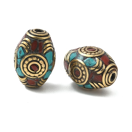 Handmade Tibetan Style Beads KK-Z157-03AG-04-1