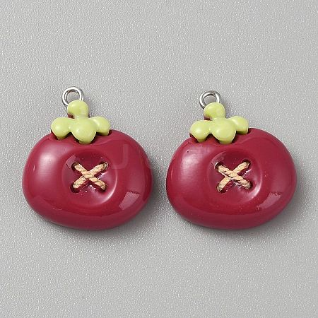 Opaque Resin Pendants CRES-CJC0011-004D-P-1