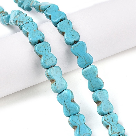 Synthetic Turquoise Beads Strands UNKW-T001-02A-1