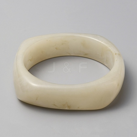 Imitation Marble Acrylic Bangle for Women BJEW-WH0012-15C-1