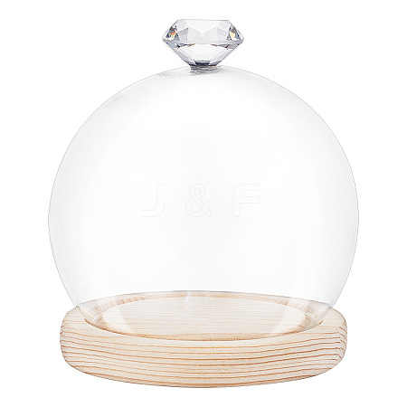 Glass Dome Cover ODIS-WH0002-26A-1