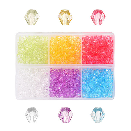 Transparent Acrylic Beads TACR-YW0001-4MM-01-1