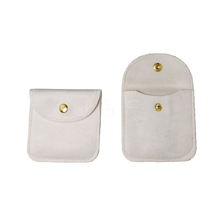 Velvet Jewelry Storage Bags with Snap Button PW-WG79118-08-1