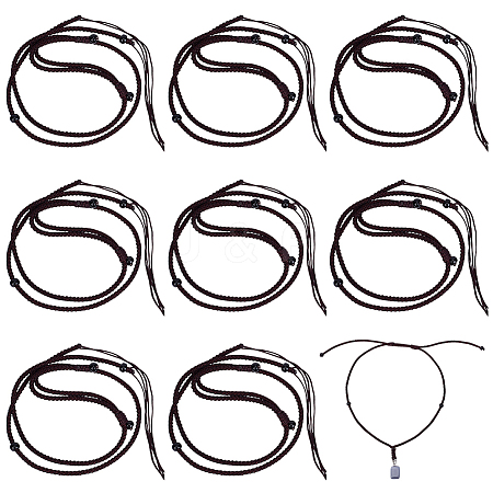 Rope Adjustable Necklaces Making MAK-WH0016-07A-1