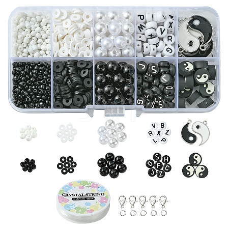 DIY Yin Yang Theme Jewelry Set Making Kit DIY-YW0004-67-1