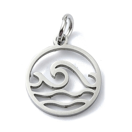 Non-Tarnish 304 Stainless Steel Charms X-STAS-C097-63P-1