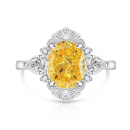 Adjustable Brass Pave Cubic Zirconia Finger Rings WG5365A-01-1