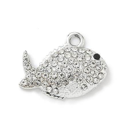Alloy Rhinestone Pendants PALLOY-P313-12A-P-1