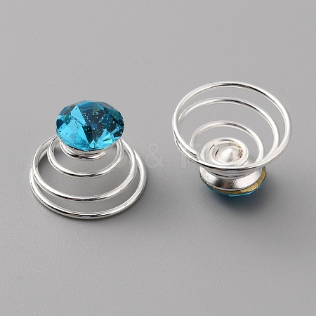 Fashion Iron Spirl Coils Hair Clip OHAR-WH0021-15B-1