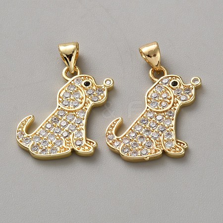 Brass Micro Pave Cubic Zirconia Pendants LS-FIND-WH20015-074-1