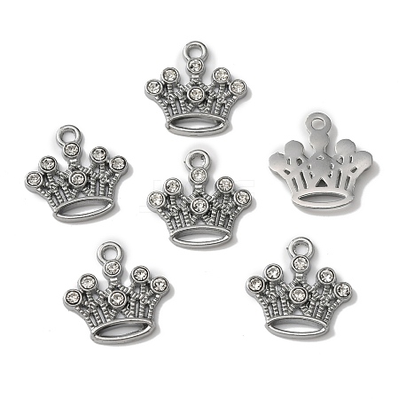 Zinc Alloy with Crystal Rhinestone Pendants FIND-WH0126-137A-P-1
