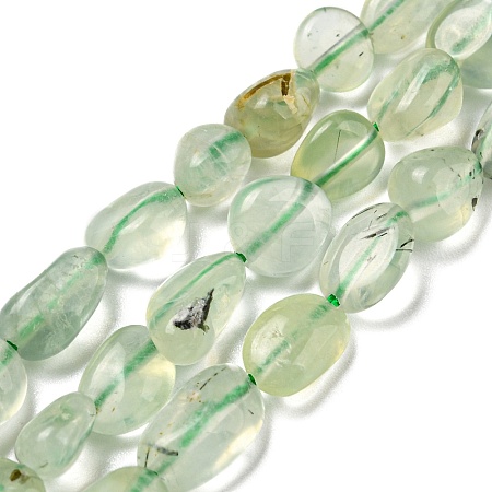 Natural Prehnite Beads Strands G-P497-01A-09-1