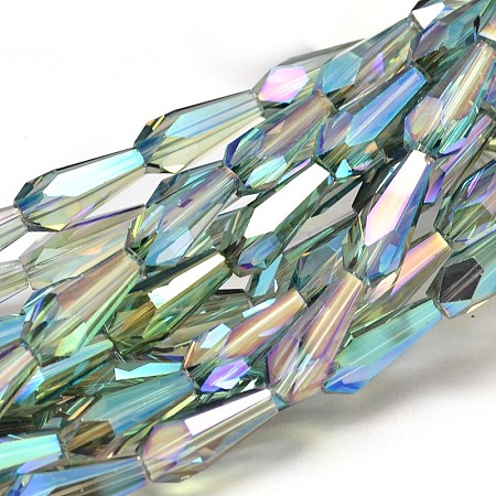 Full Rainbow Plated Faceted teardrop X-EGLA-J096-FR05-1