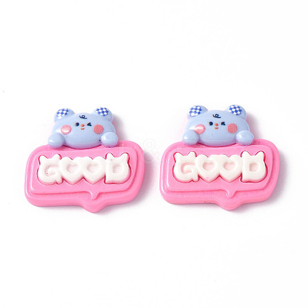 Opaque Resin Cabochons CRES-P023-01E-1