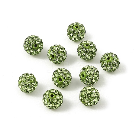 Pave Disco Ball Beads RB-H258-8MM-214-1