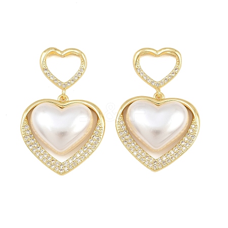 Brass Micro Pave Clear Cubic Zirconia Pendants PL-CBAC2C0-01G-1