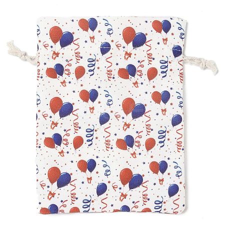 Christmas Theme Cloth Printed Storage Bags ABAG-F010-02C-06-1