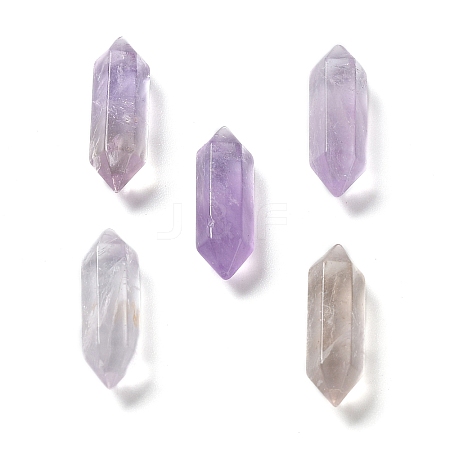 Natural Amethyst Double Terminated Pointed Beads G-G012-28-1