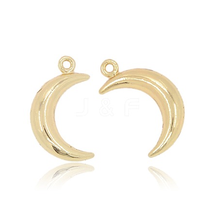 Cadmium Free & Nickel Free & Lead Free Alloy Moon Pendants PALLOY-J219-064-NR-1