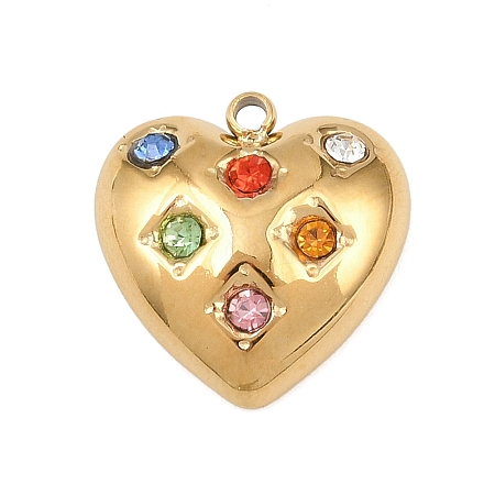 Brass Micro Pave Cubic Zirconia Pendants KK-Z133-03G-03-1