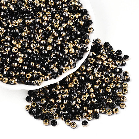 6/0 Half Plated Glass Beads SEED-N008-04A-1