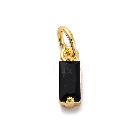 Brass Pave Cubic Zirconia Charms KK-F894-13G-02-1
