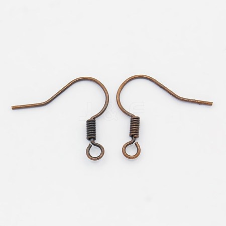 Brass Earring Hooks KK-Q363-RC-NF-1