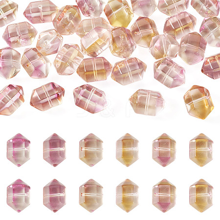 30Pcs Transparent Handmade Lampwork Beads LAMP-TADJ0001-12B-1