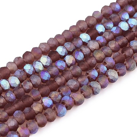 Transparent Glass Beads Strands EGLA-A044-T1mm-MB13-1