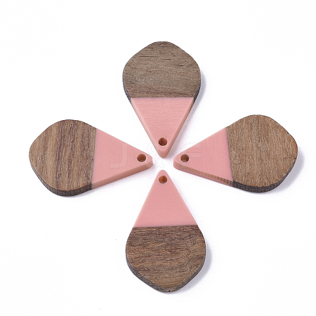 Resin & Walnut Wood Pendants RESI-S358-23C-1